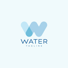 Water. Logo template.