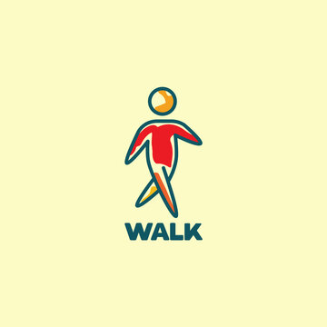 Walk. Logo Template.