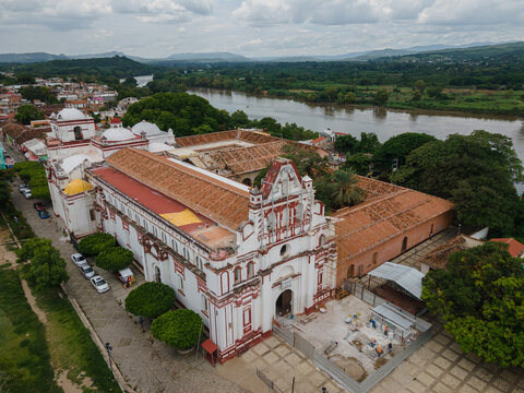 Chiapa de Corzo cathedral in Chiapas, Mexico