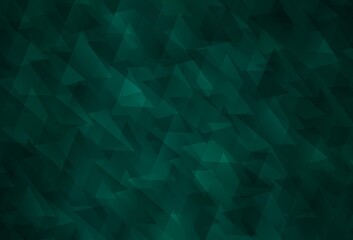 Obraz premium Dark Green vector backdrop with rhombus.
