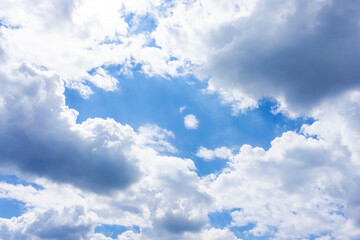 Naklejka na ściany i meble 大空に浮かぶ雲の背景素材_g_15