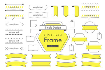 シンプル　フレーム　あしらい　リボン