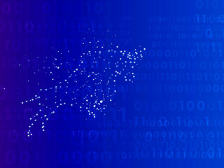 2d rendering Stock market online business concept. business Graph with bull