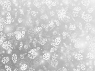 クリスマス　背景素材　背景　雪　雪の結晶　結晶　冬　壁紙　フレア　光　美しい　グラデーション　銀色