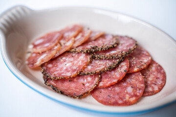 sausage on a plate