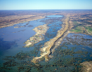 Coongie Lakes in the Innamincks regional reserve, South Australia.