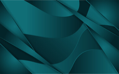 Abstract dark green wave texture background