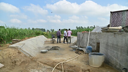 construction of the house