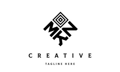 MNK square three latter logo vector