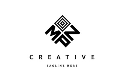 MNP square three latter logo vector