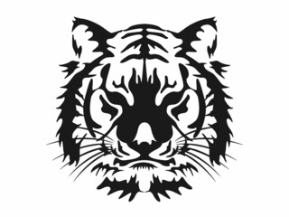 Obraz premium 虎のグラフィックアートのイラスト