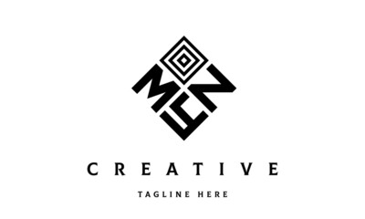 MNY square three latter logo vector