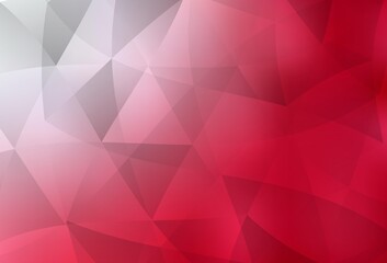 Light Red vector abstract mosaic pattern.