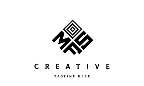 MSF square three latter logo vector	