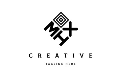 Obraz premium MXH square three latter logo vector 