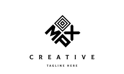 MXP square three latter logo vector	