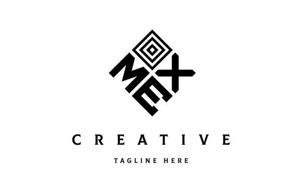MXE square three latter logo vector	