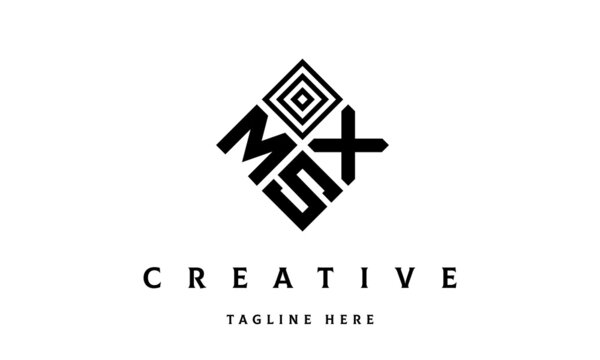 MXS square three latter logo vector	