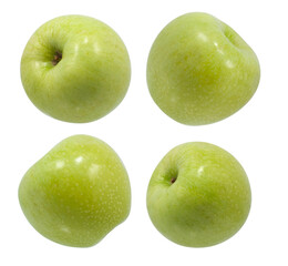 green apple isolate on white background