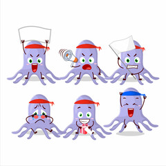 Mascot design style of virus kidney failure character as an attractive supporter