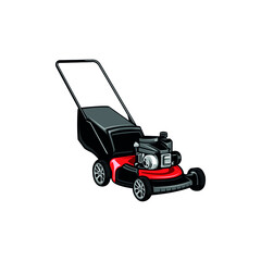 Fototapeta premium lawn mower isolated vector
