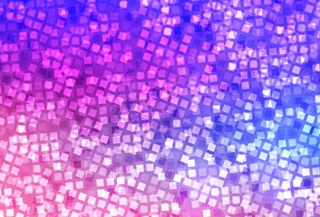 Light Pink, Blue vector pattern in square style.