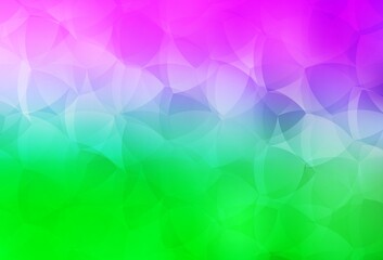 Light Pink, Green vector gradient triangles texture.