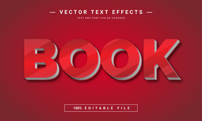 Book 3d Editable text effect template	