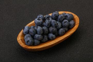 Ripe sweet tasty blueberries heap