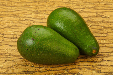 Two ripe exotic avocado vegetable