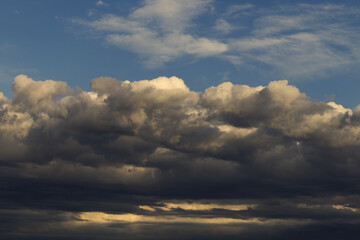 blue sky with clouds