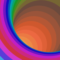 Color Swirl Warmhole Vortex Twist Generative Art background illustration