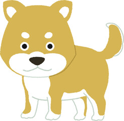 干支の戌年（いぬどし）のイラスト