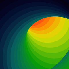 Obraz premium Color Swirl Warmhole Vortex Twist Generative Art background illustration