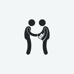 Agreement vector icon illustration sign