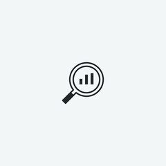 Analytics vector icon illustration sign