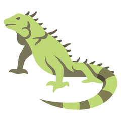 Fototapeta na wymiar green iguana icon