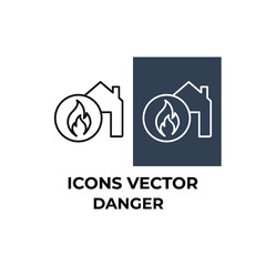 danger icons symbol vector elements for infographic web