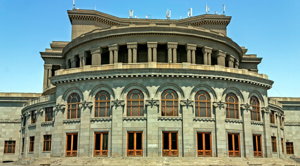 Opera and ballet theatre in Yerevan,Armenia.