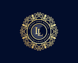 Vintage luxury ornamental logo with floral ornament. Suitable for whiskey, alcohol, beer, brewery, wine, barber shop, coffee shop, tattoo studio, salon, boutique, hotel, shop signage restaurant hotel 