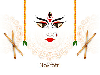 Happy navratri festival celebration elegant background
