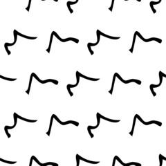 Seamless pattern with sketch squiggle