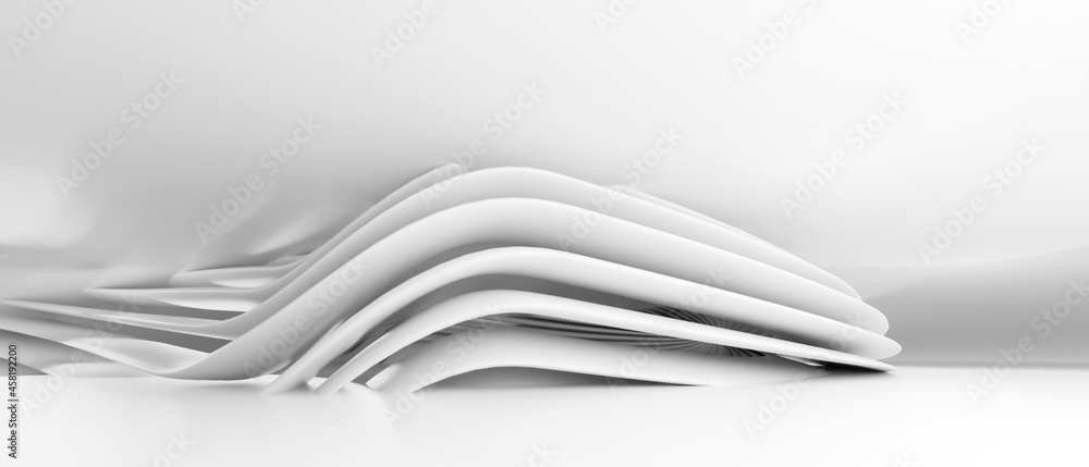 Poster modern interior design architecture background - 3d rendering