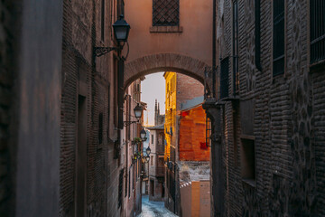 Obraz premium monumental historic streets of the city