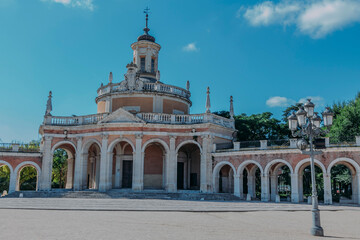 Fototapeta na wymiar Entrance to the Aranjuez Palace, Madrid, Spain, Europe
