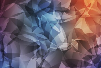 Light Blue, Red vector abstract mosaic background.