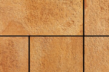 Brown granite tiled wall with vintage pattern texture and background seamless