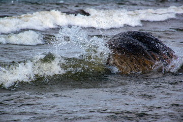 waves on the beach