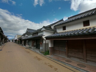 Naklejka premium 脇町・うだつの町並み、徳島