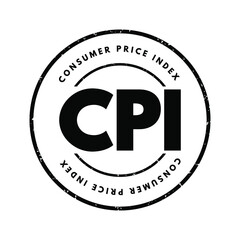 CPI - Consumer Price Index acronym, business concept background